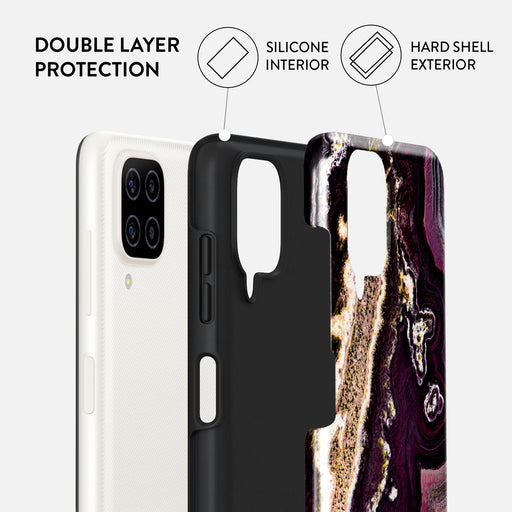 Purple Skies - Marble Samsung Galaxy A12 4G Case 6