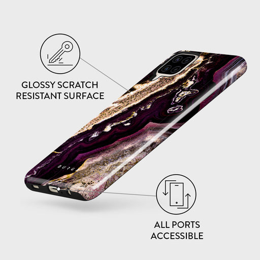 Purple Skies - Marble Samsung Galaxy A12 4G Case 7