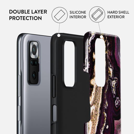 Purple Skies - Marble Xiaomi Redmi Note 10 Pro Case 2