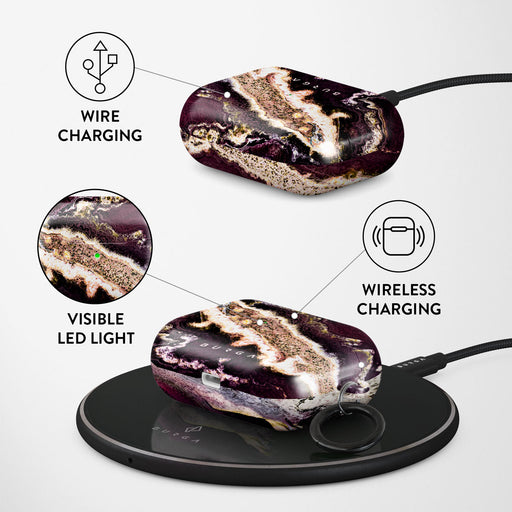 Purple Skies - Marble AirPods Pro Case 3