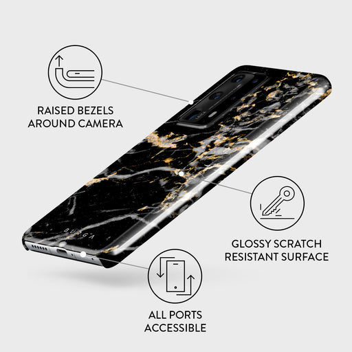 Make A Wish - Gold Marble Huawei P40 Pro Plus Case 3