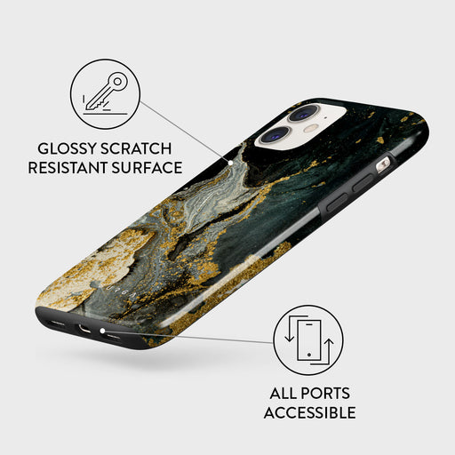 Northern Lights - Marble iPhone 11 Case 7