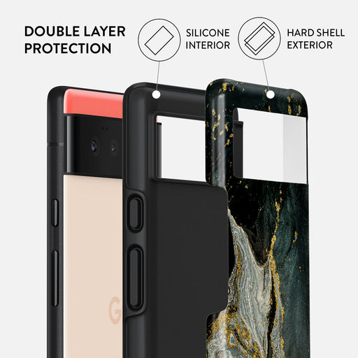 Northern Lights - Marble Google Pixel 6 Case 2