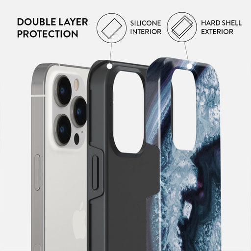 Frozen Lake - Gray Marble iPhone 14 Pro Case 6