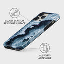 Frozen Lake - Gray Marble iPhone 14 Pro Case 7