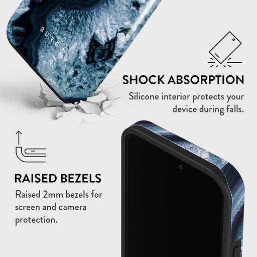 Frozen Lake - Gray Marble iPhone 14 Pro Case 8