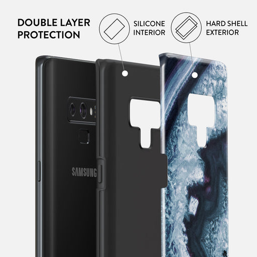 Frozen Lake - Gray Marble Samsung Galaxy Note 9 Case 6