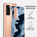 Frozen Lake - Gray Marble Huawei P40 Case 2
