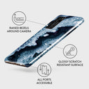 Frozen Lake - Gray Marble Huawei P40 Case 3