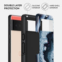 Frozen Lake - Gray Marble Google Pixel 6a Case 2