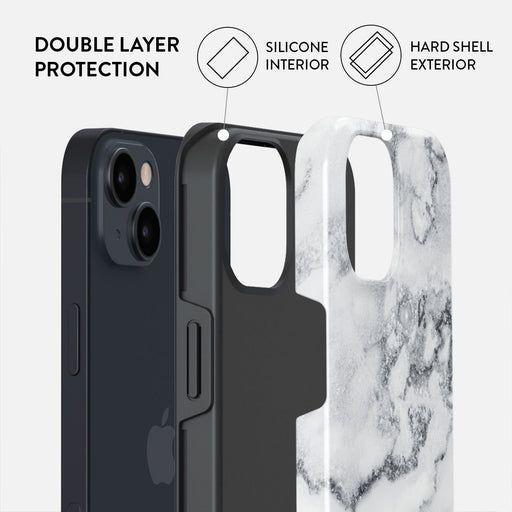 White Winter - Classy Marble iPhone 13 Case 6