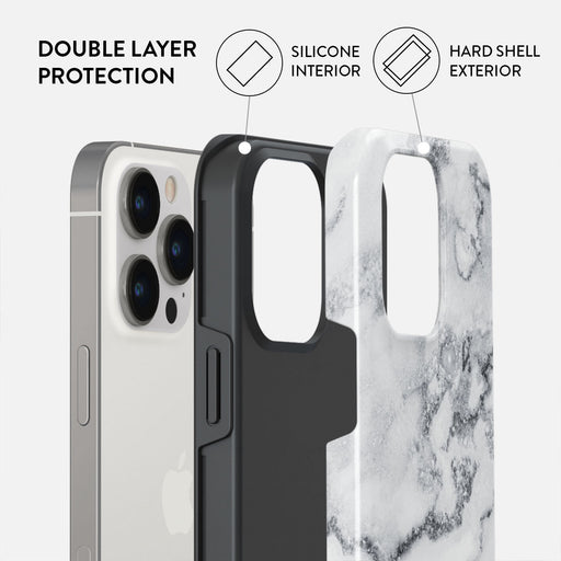 White Winter - Classy Marble iPhone 14 Pro Case 6