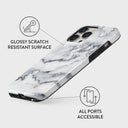 White Winter - Classy Marble iPhone 14 Pro Case 7