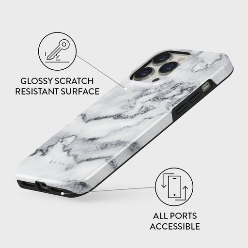 White Winter - Classy Marble iPhone 14 Pro Case 7