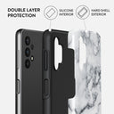 White Winter - Classy Marble Samsung Galaxy A32 5G Case 2