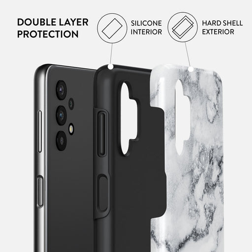 White Winter - Classy Marble Samsung Galaxy A32 5G Case 2