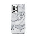 White Winter - Classy Marble Samsung Galaxy A73 Case 1