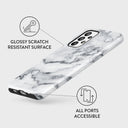 White Winter - Classy Marble Samsung Galaxy A73 Case 3