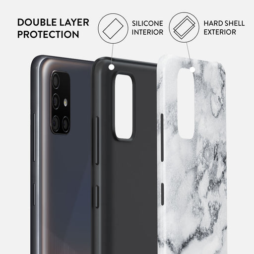 White Winter - Classy Marble Samsung Galaxy A51 4G Case 6