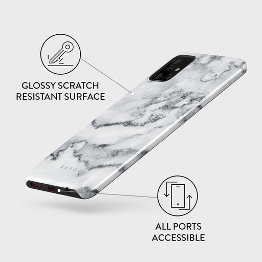 White Winter - Classy Marble Samsung Galaxy A51 4G Case 7