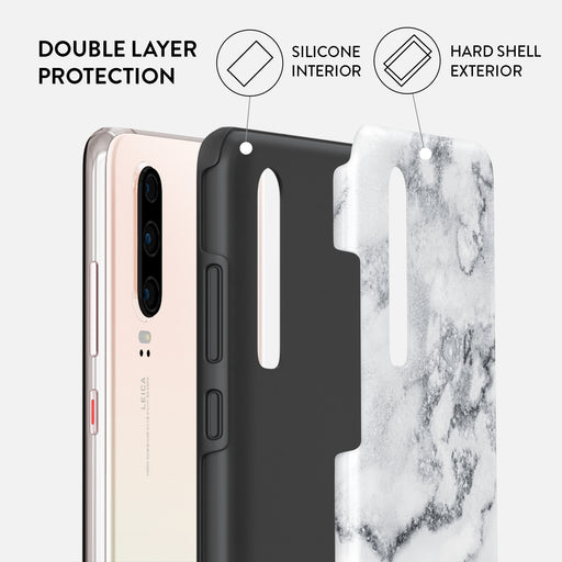 White Winter - Classy Marble Huawei P30 Case 6