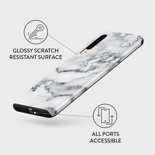White Winter - Classy Marble Huawei P30 Case 7