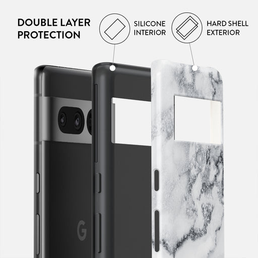 White Winter - Classy Marble Google Pixel 7 Pro Case 2