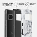 White Winter - Classy Marble Google Pixel 7a Case 2