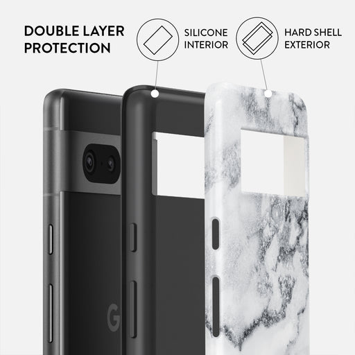 White Winter - Classy Marble Google Pixel 7a Case 2