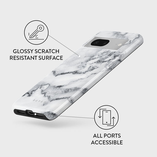 White Winter - Classy Marble Google Pixel 7a Case 3