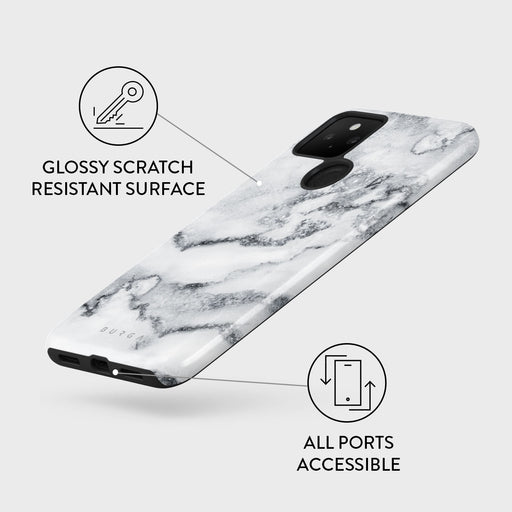 White Winter - Classy Marble Google Pixel 5 Case 7